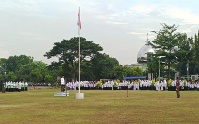 Perkuat Rasa Nasionalisme, Seluruh Sivitas Madrasah Abadiyah Ikuti Upacara Hari Santri Nasional 2024